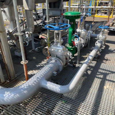 výroba a montáž plynového prepoja medzi výmenníkmi